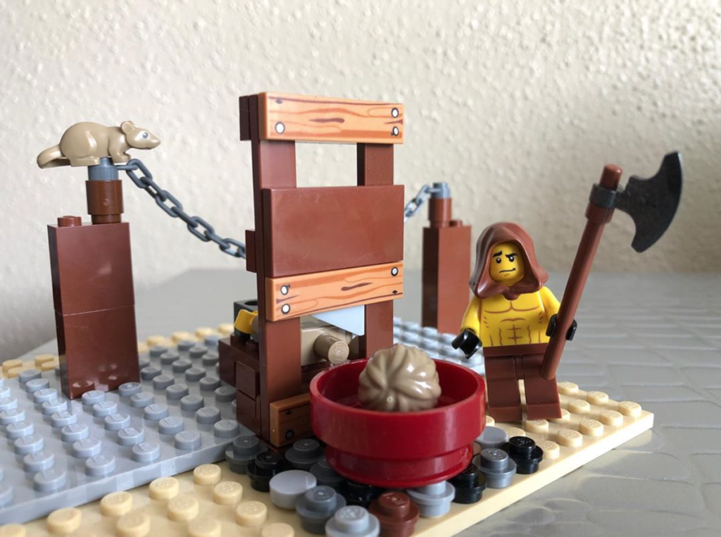 LEGO guillotine